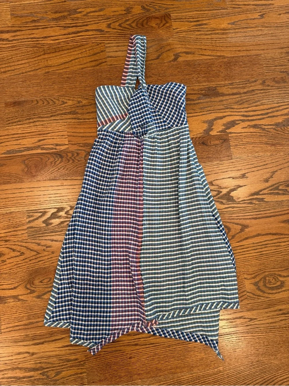 Maeve Plaid Waverly One-Shoulder Dress